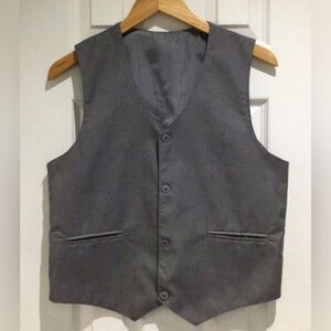 Inspire Boys Gray Formal V-Neck Vest